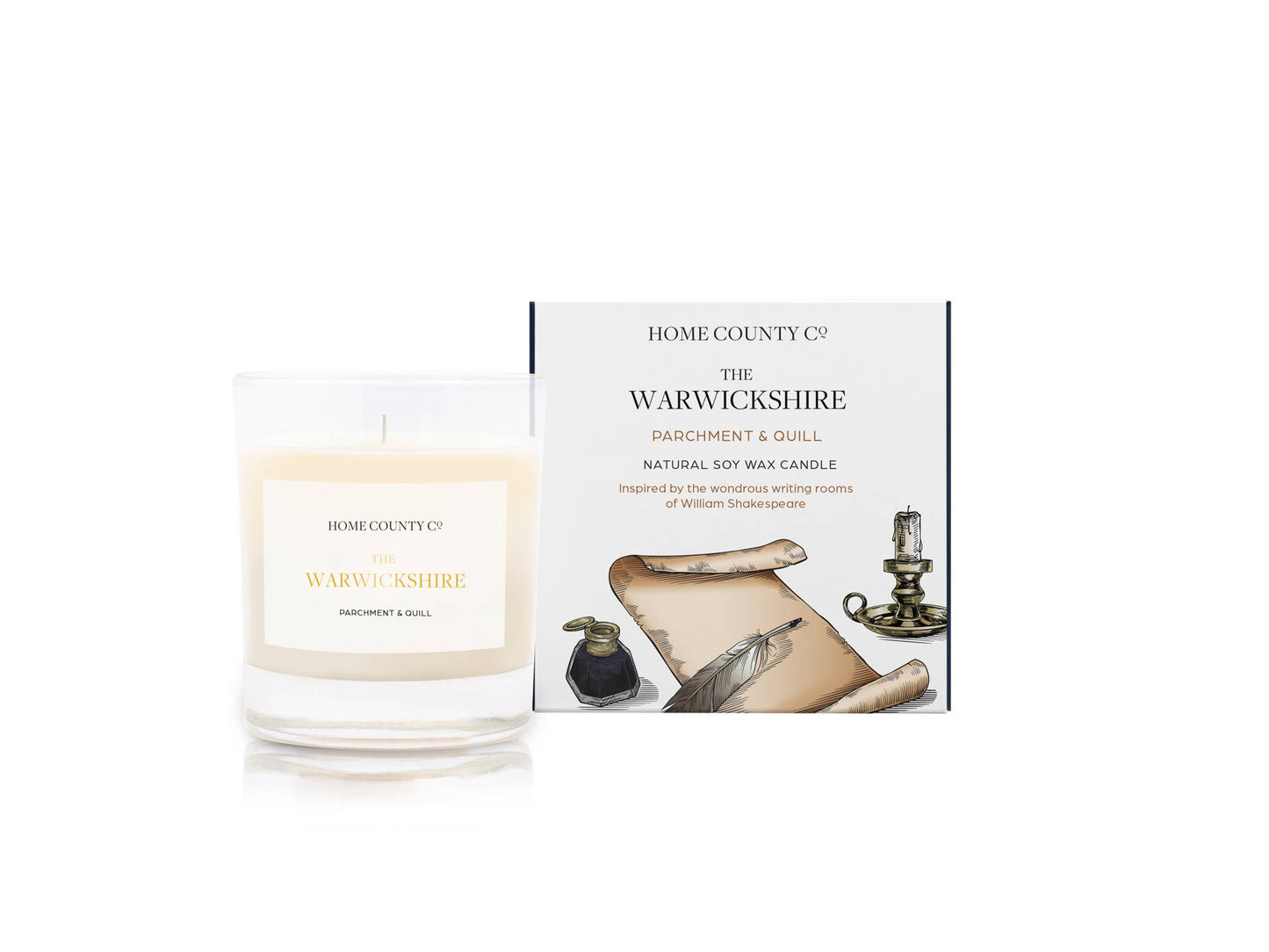 The Warwickshire - Parchment and Quill Candle