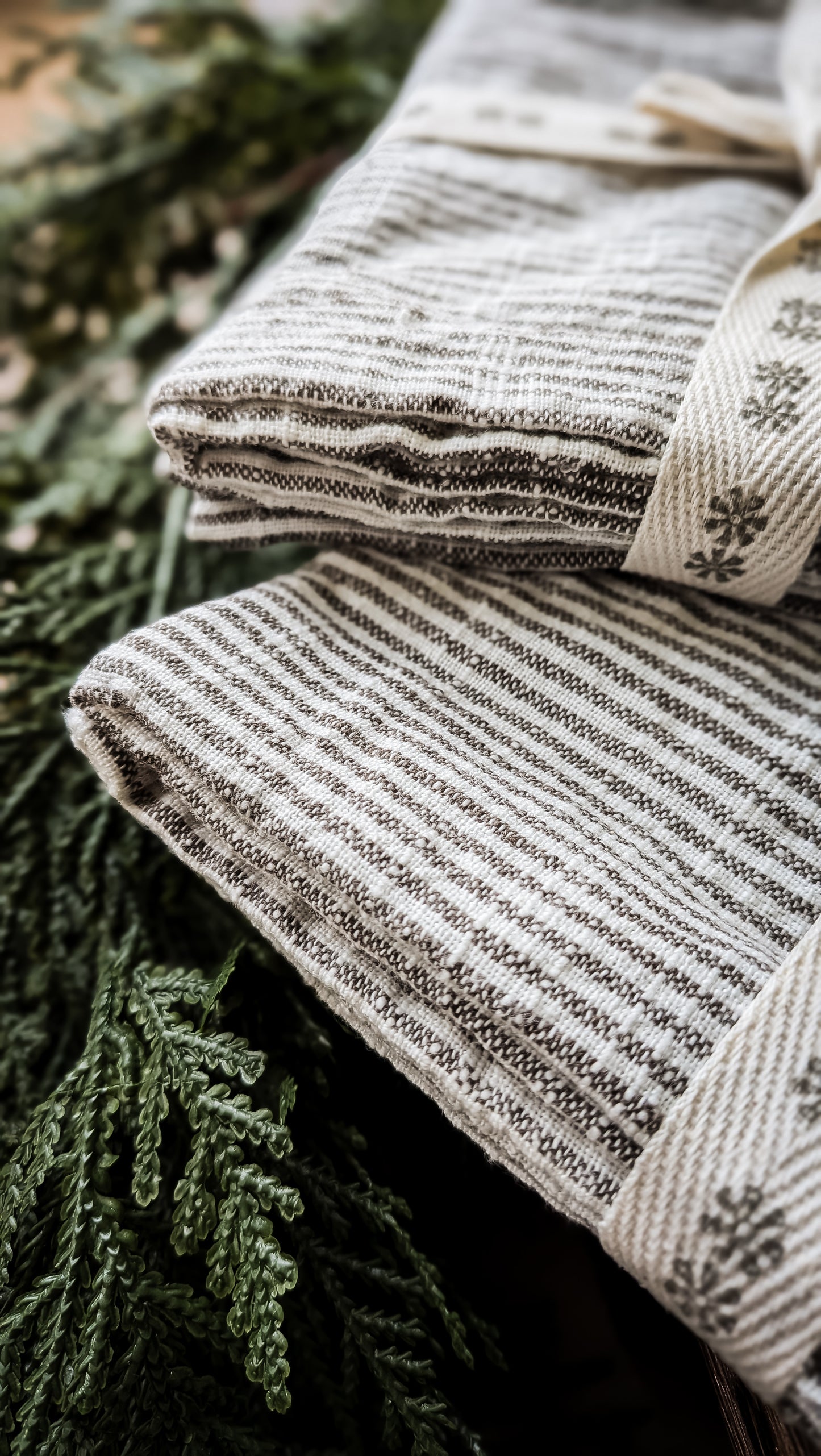 Chef Stripe Kitchen Towels, Set of 2