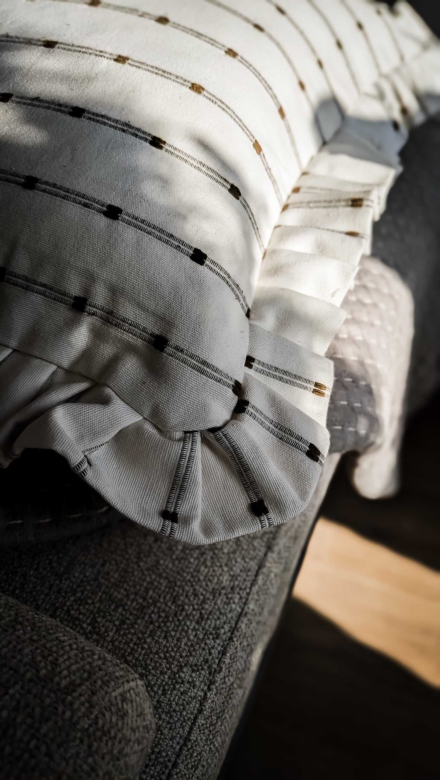 White Olive Bolster Pillow