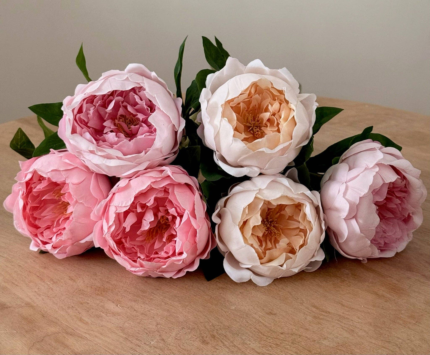Real Touch Garden Peony: Nude Pink