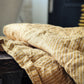 Linen Pinstripe Tea Towel - Ochre
