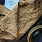 Linen Pinstripe Tea Towel - Ochre