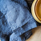 Linen Pinstripe Tea Towel - Midnight