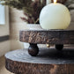 Round Wood Pedestal Stands