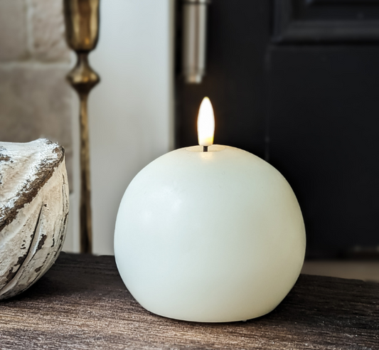 Real Wax LED Ball Candle