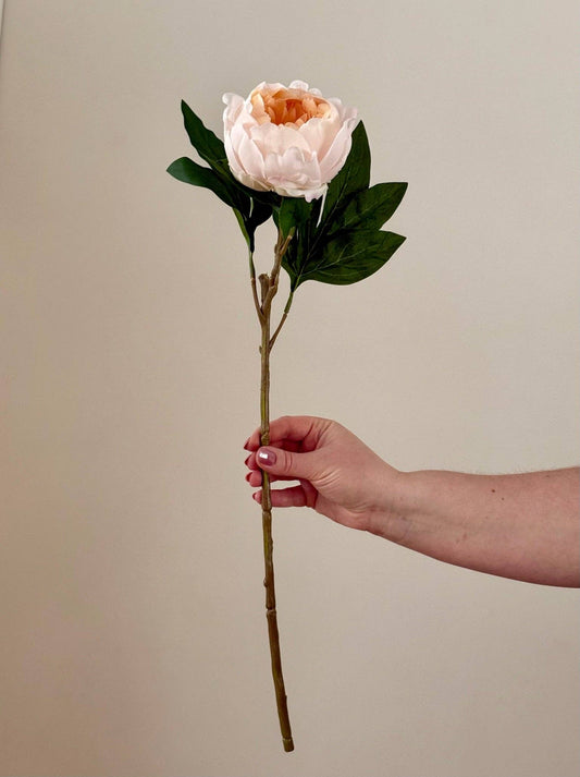 Real Touch Garden Peony: Nude Pink