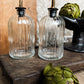 Olive Oil & Vinegar Glass Fluted Bottles