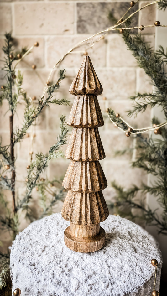 Petal Carved Christmas Tree