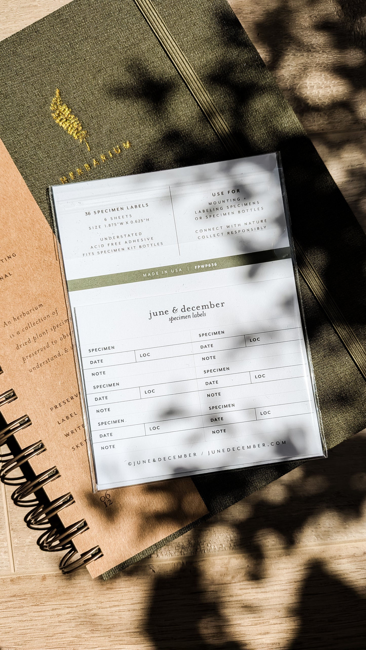Botanical Specimen Labels