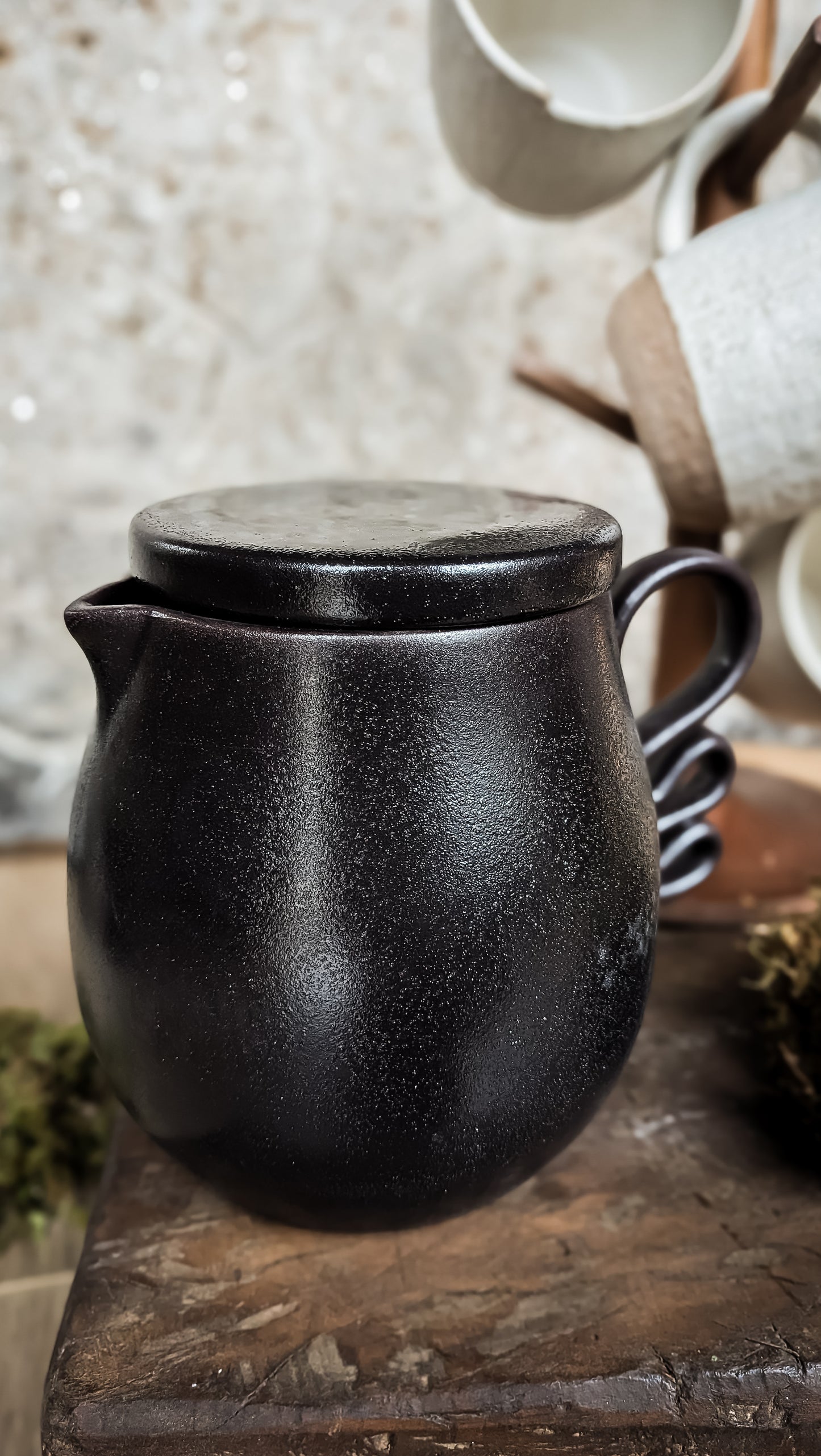Quart Stoneware Pitcher