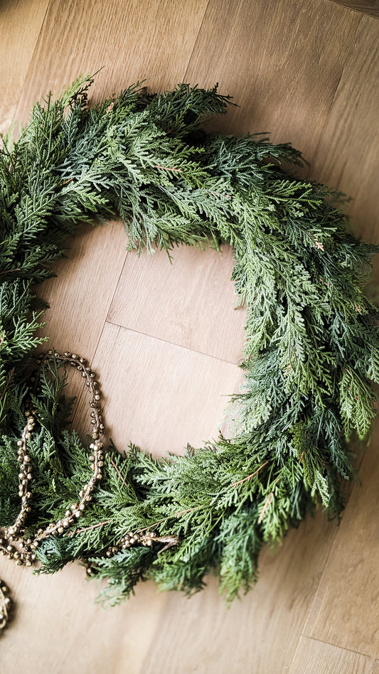 Northern White Cedar Wreath, XL