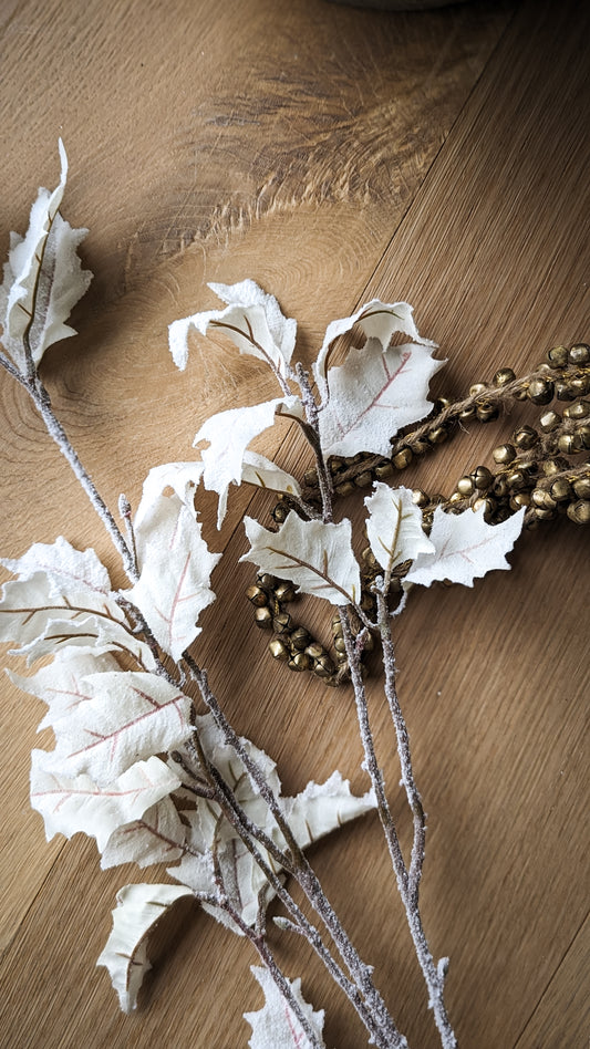 Snowy Holly Spray