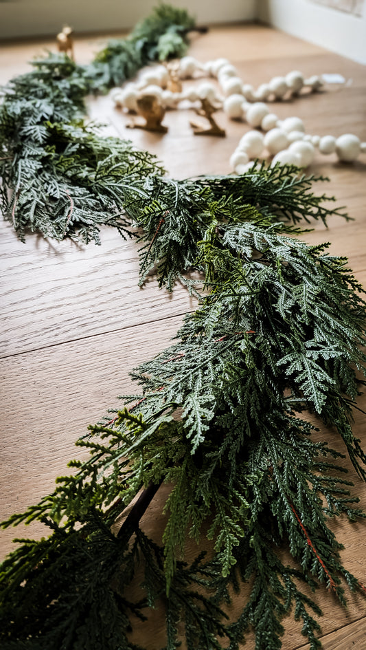 Cypress Garland + Eucalyptus Pods