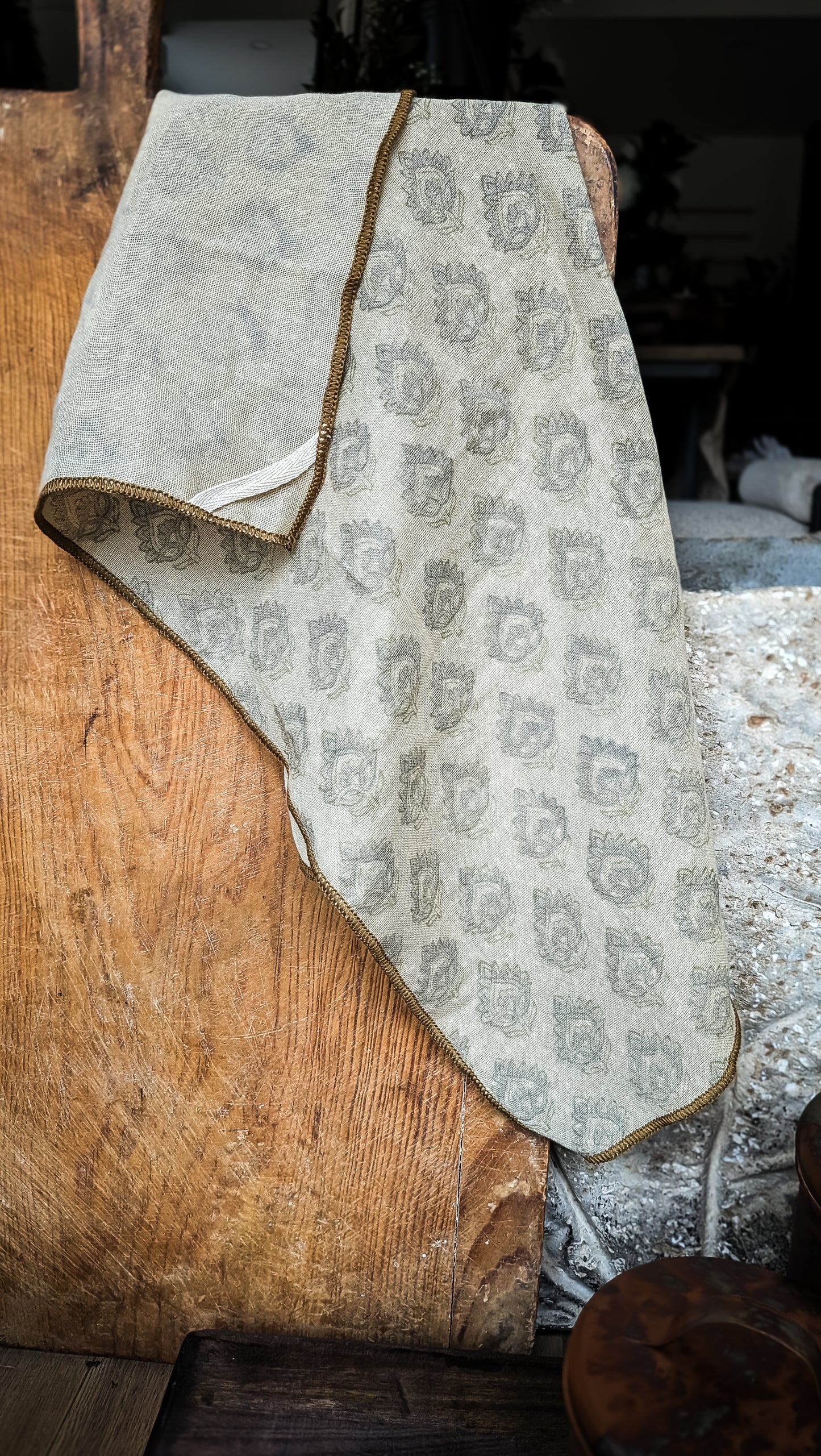 Ritica Block Print Kitchen Towel