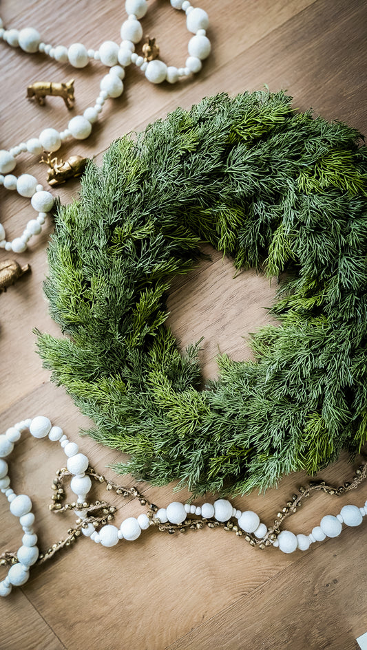 Winter Cedar Wreath