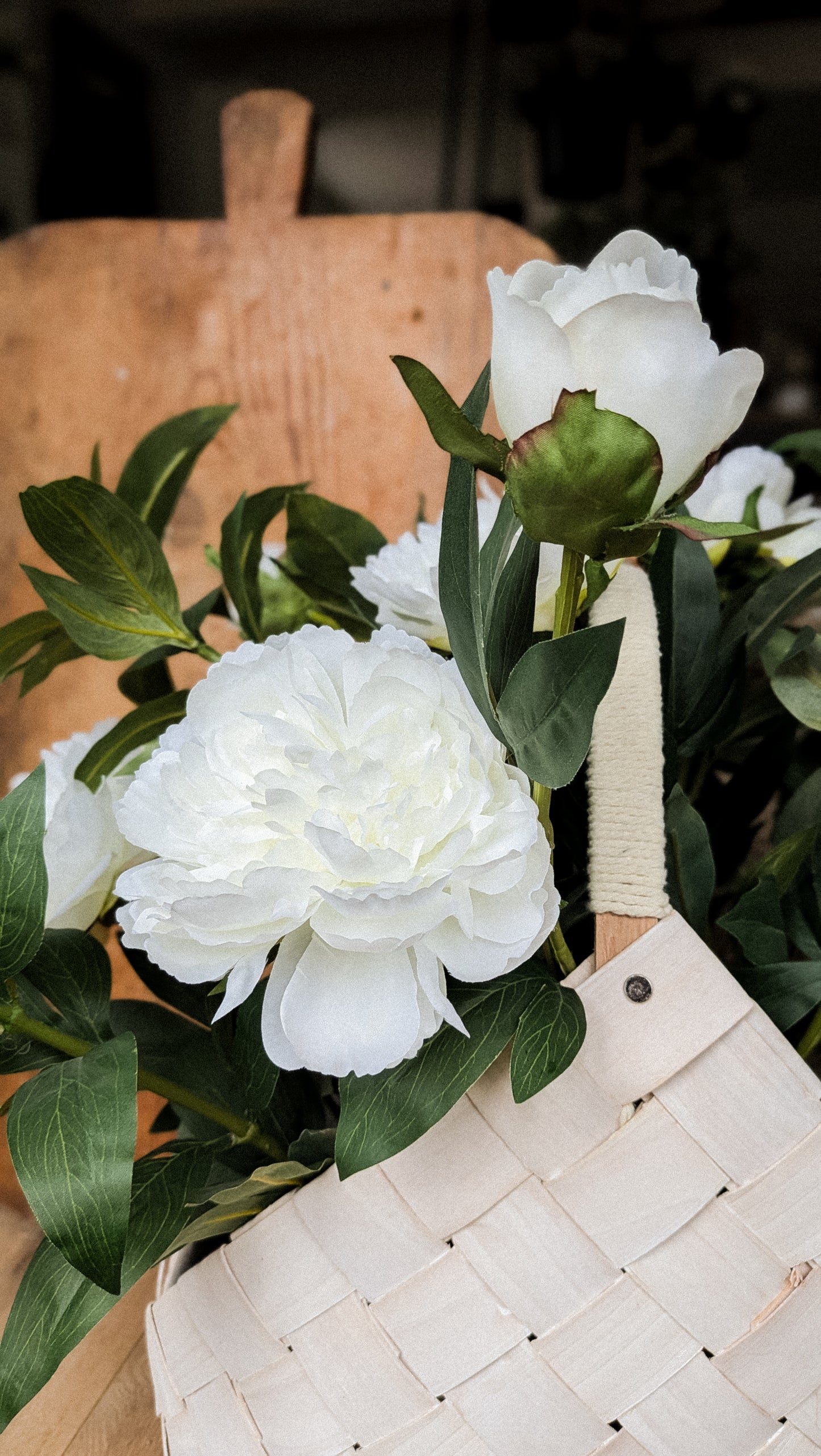 Full Bloom Peony Bush, White
