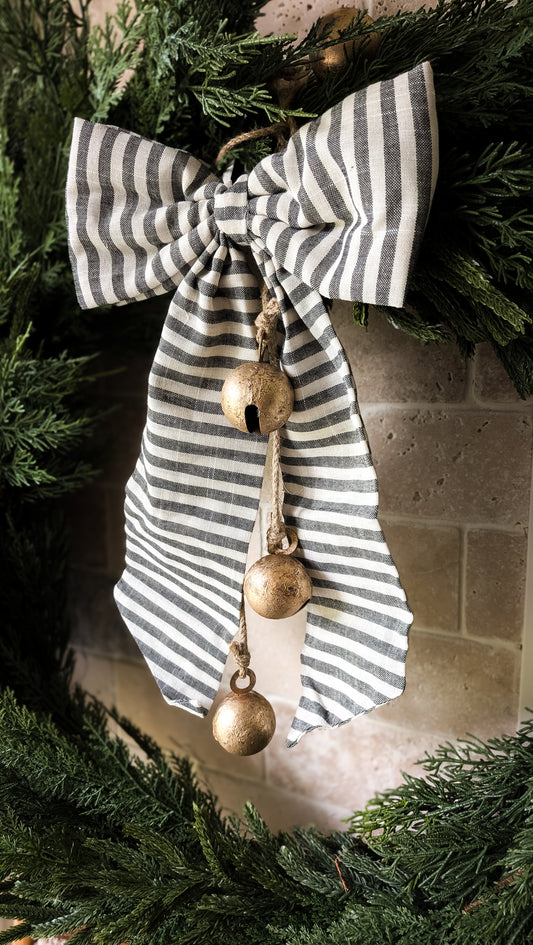 Striped Charcoal Bow, Small