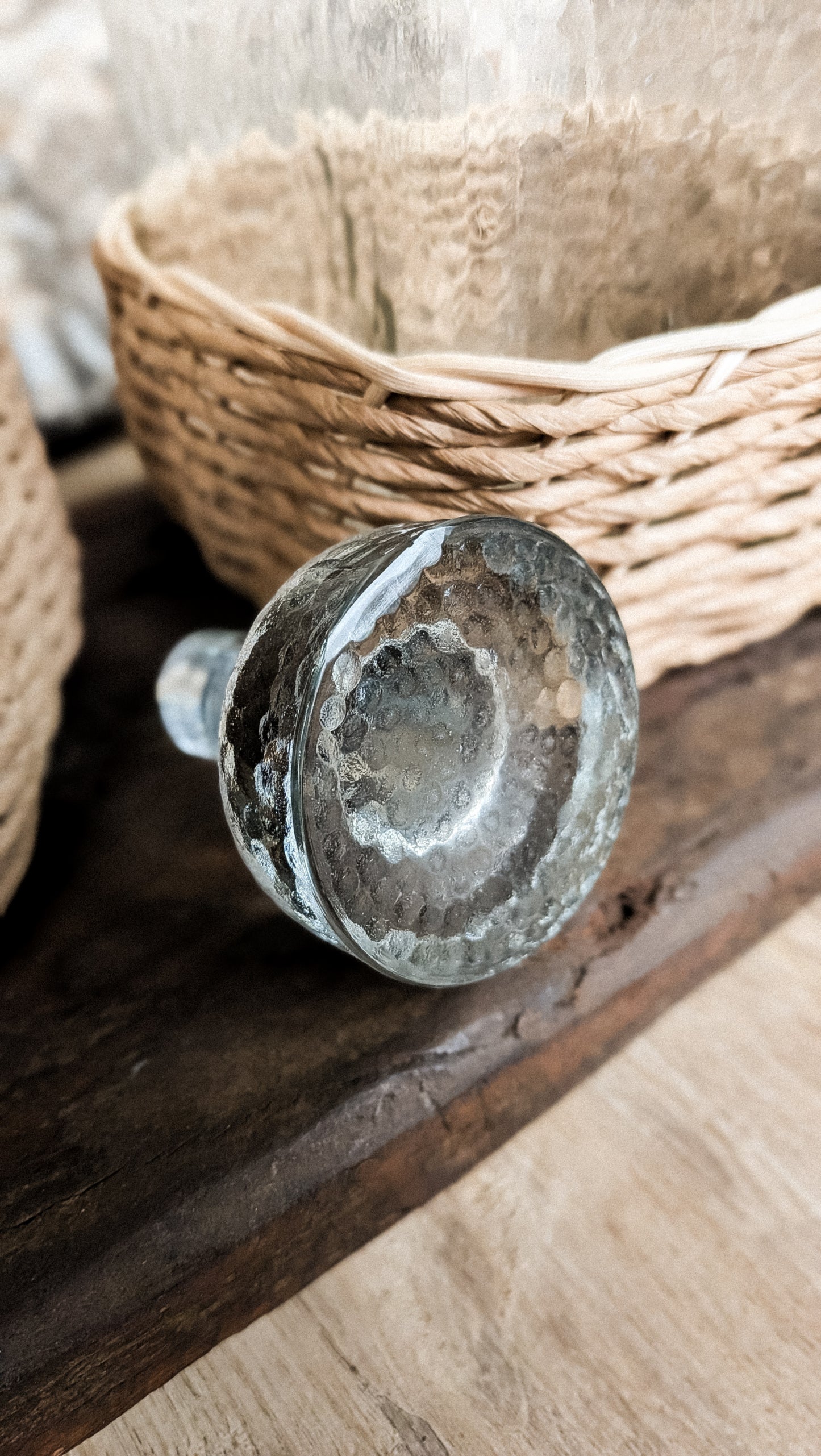 Hammered Glass Decanter