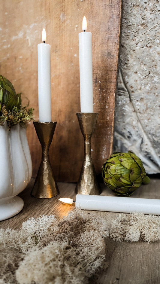 Cream Deluxe Taper LED Candle