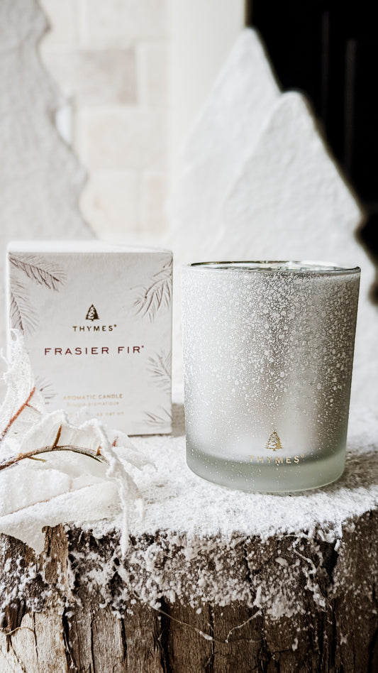Thymes Frasier Fir Flocked Candle