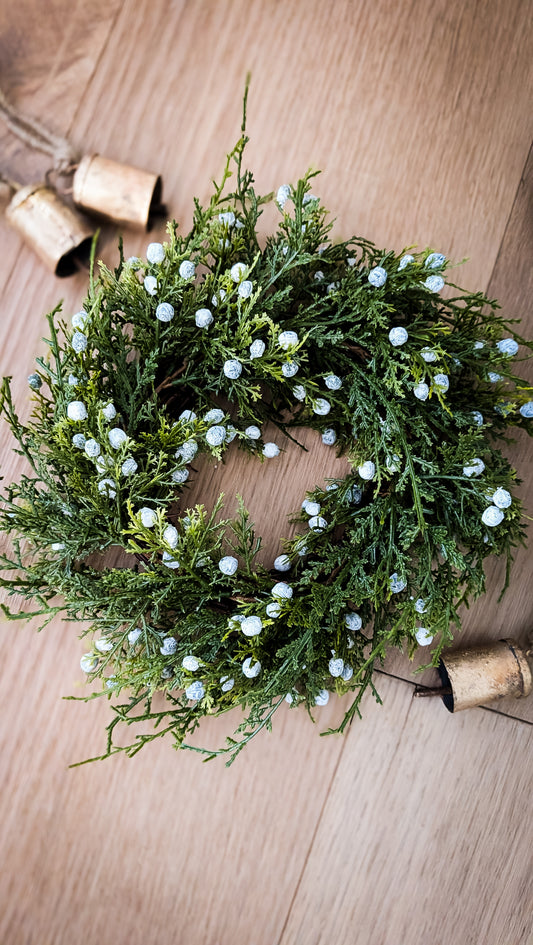 Blue Berried Juniper Wreath