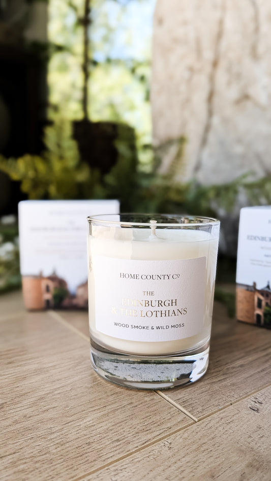 The Edinburgh & The Lothians - Wood Smoke & Wild Moss Candle