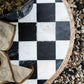 Marble Checkered Lazy Susan