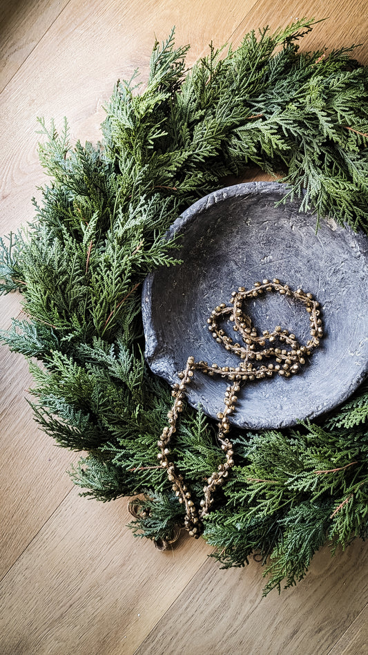 Northern White Cedar Wreath, L