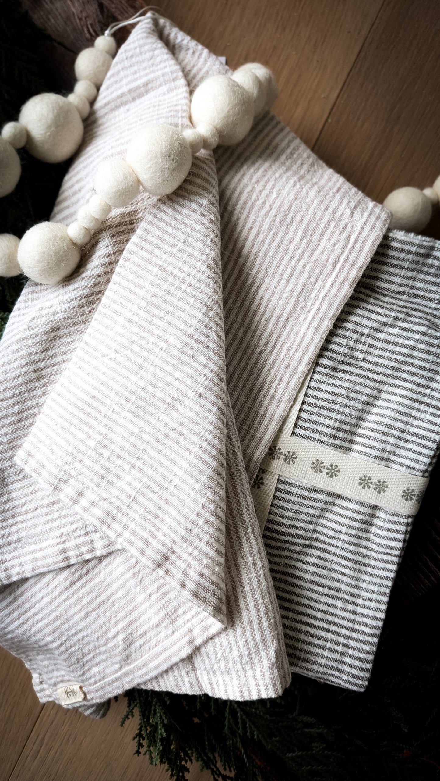 Chef Stripe Kitchen Towels, Set of 2