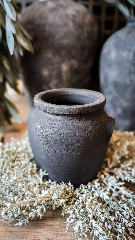 Burnt Terracotta Mini Urn