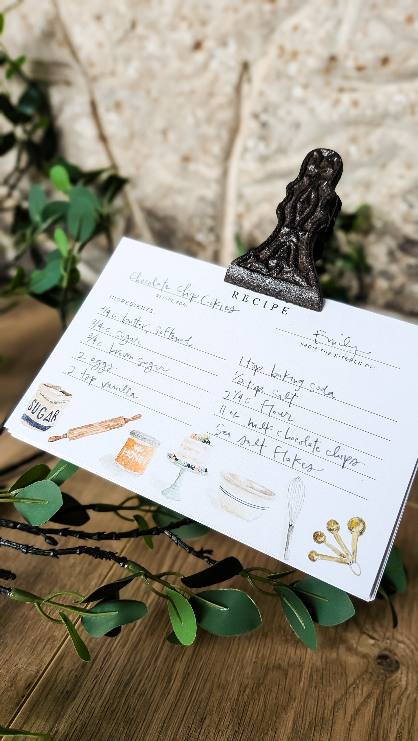 Cast Iron Recipe Holder