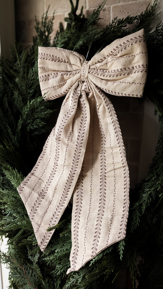 Folk Embroidery Bow, Large