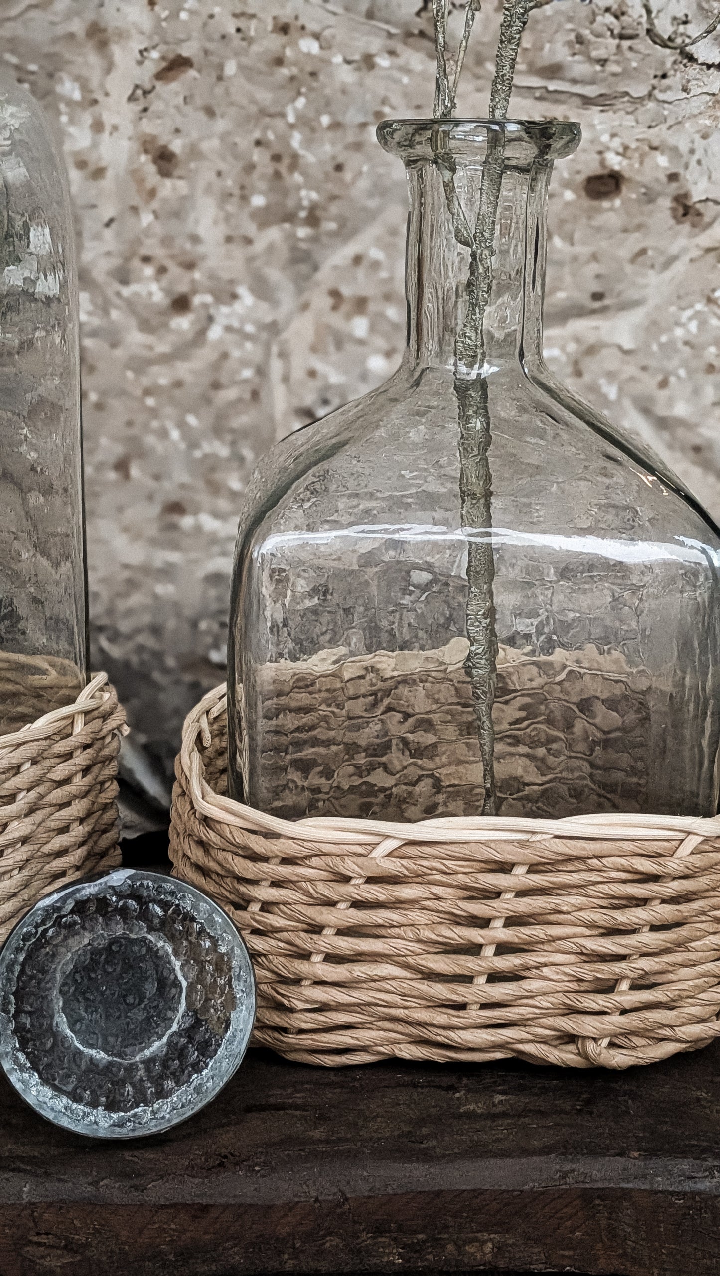 Hammered Glass Decanter