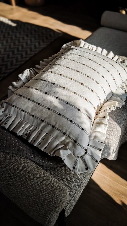 White Olive Throw Pillow
