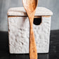 Stoneware Salt Jar w/ Spoon