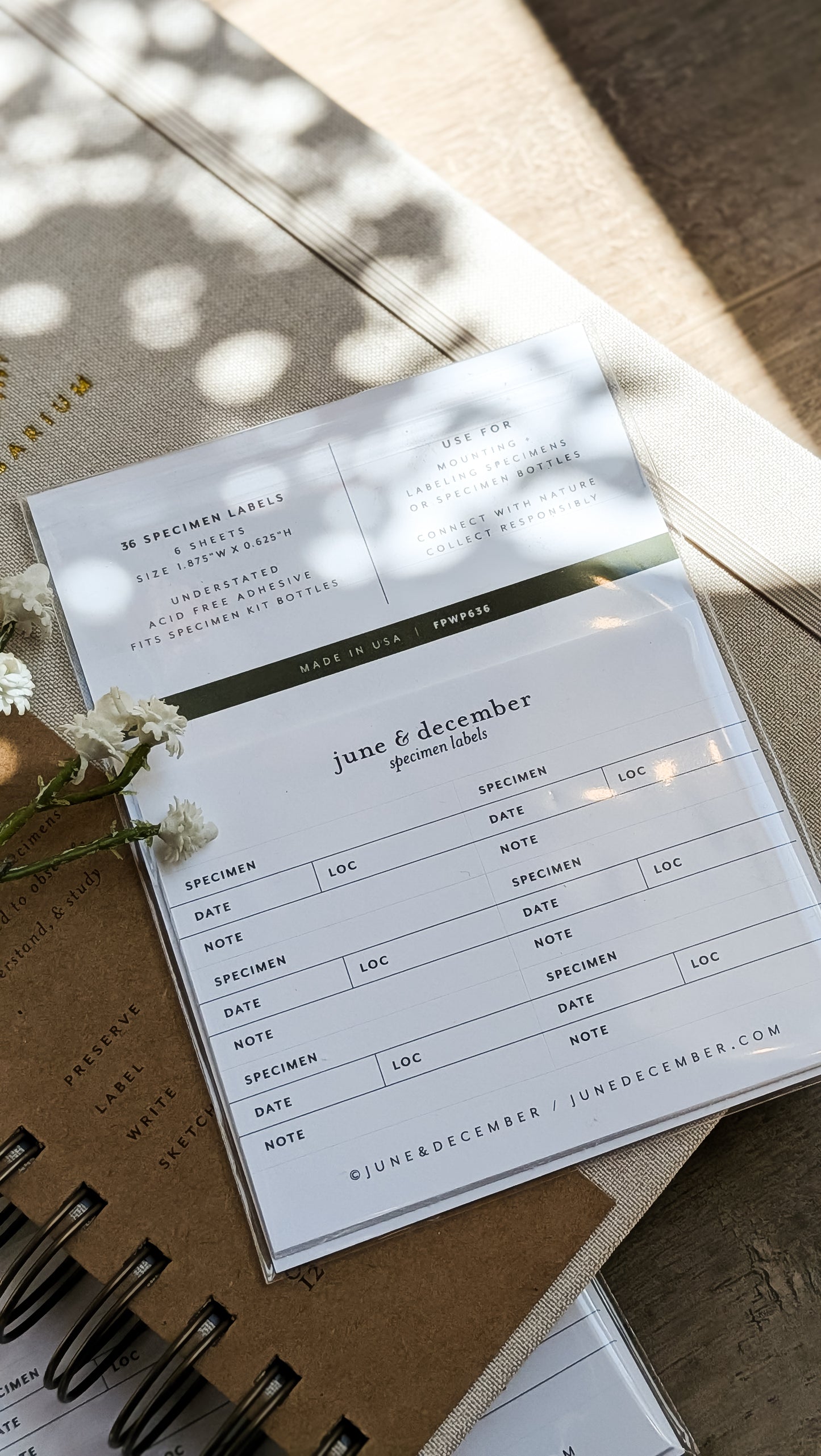 Botanical Specimen Labels