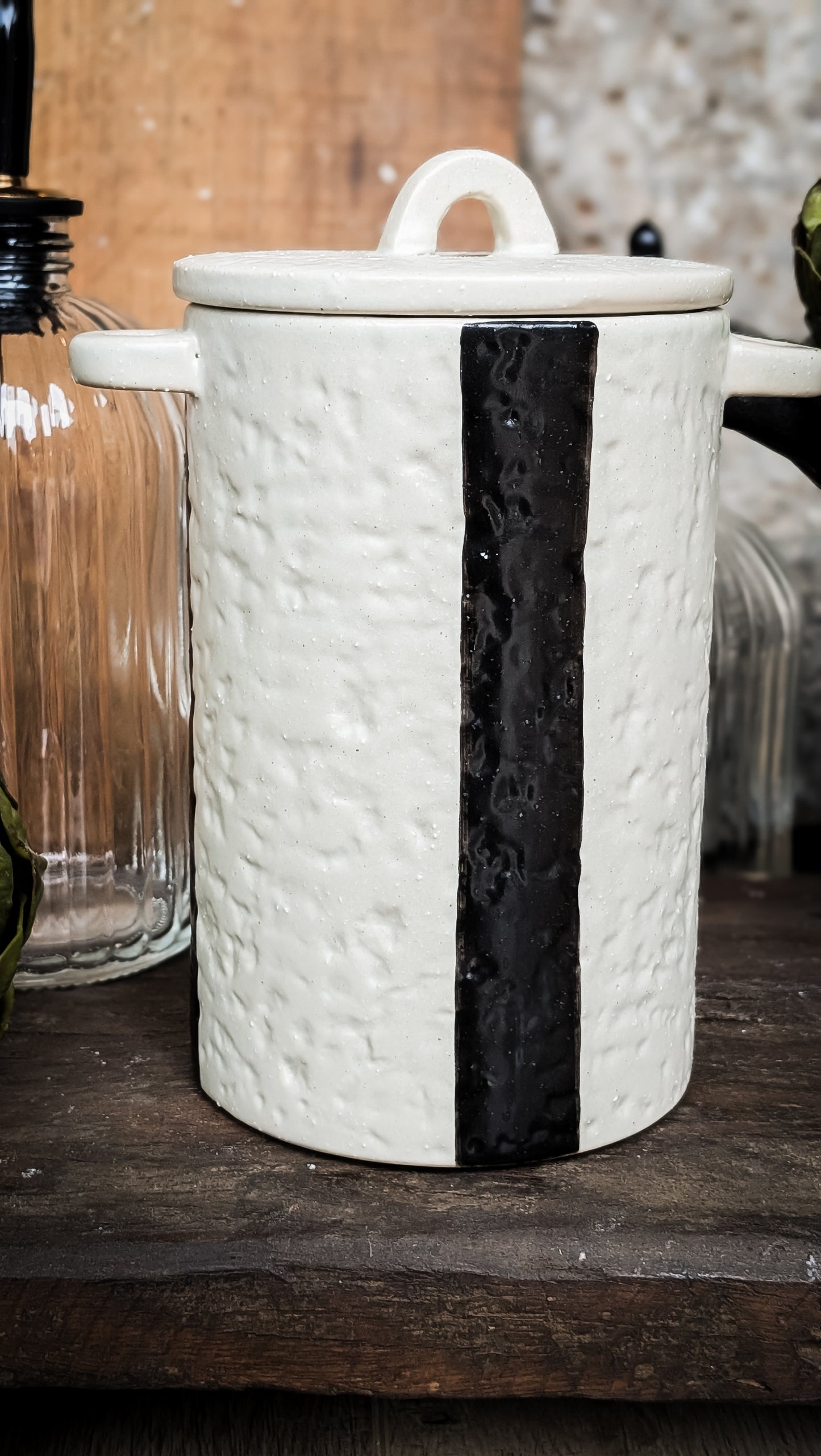 Striped Canister