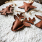 Faux Leather Christmas Ornaments