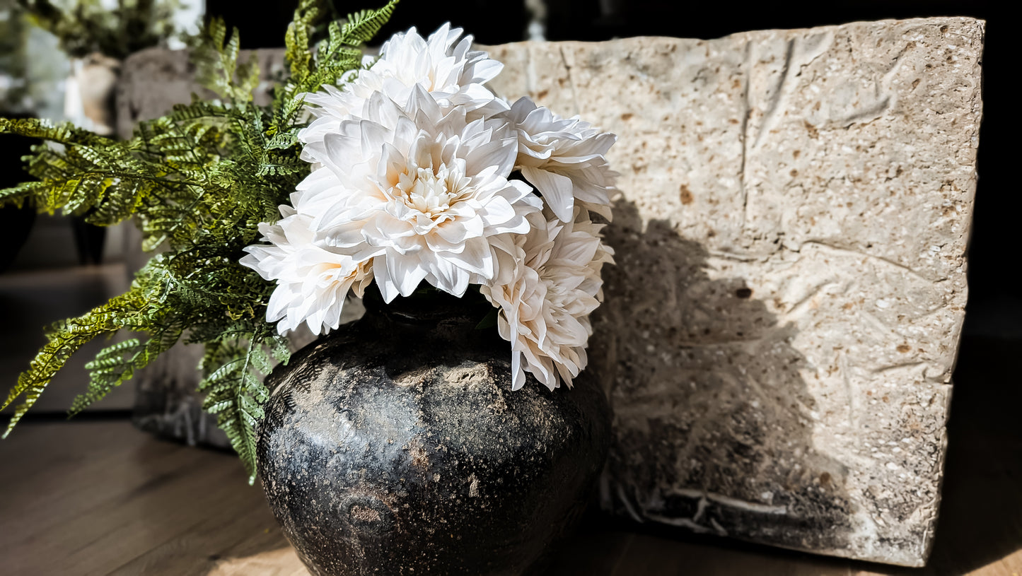 Real Touch Dahlia: Ivory