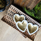 White Marble Foil Heart Tray