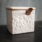 Stoneware Salt Jar w/ Spoon